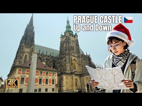 Prague Foggy Advent Walk 🌫️🎄 | Charles Bridge to Prague Castle & Riverside