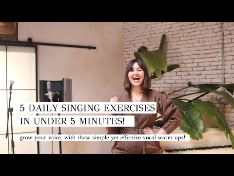 Daily Singing Exercises for Beginners | Takes 5 minutes each day!