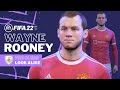 FIFA 22 - WAYNE ROONEY Pro Clubs Look alike Build | Manchester United ICON Tutorial & Face