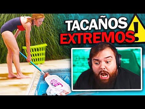 LAVA la ROPA en la PISCINA para AHORRAR - REACCIONANDO A TACAÑOS EXTREMOS