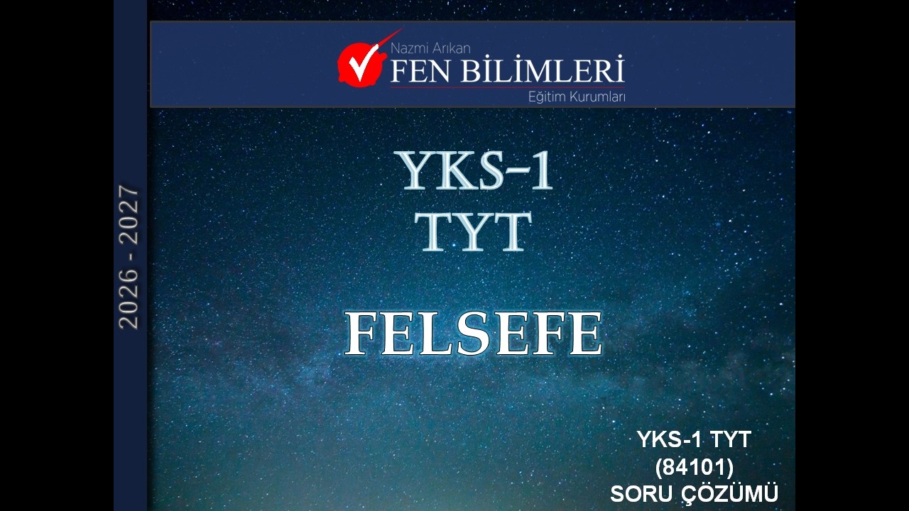FELSEFE YKS 1 TYT (84101)