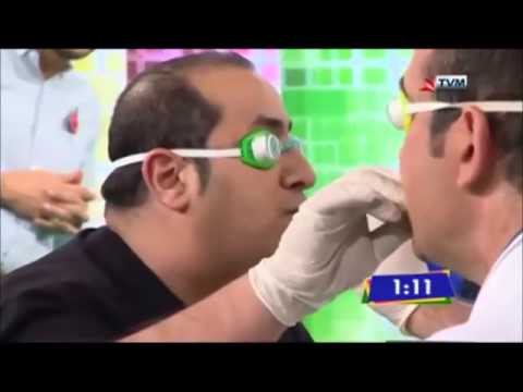 Dj Charlo eating donughts on Hadd Ghalik show