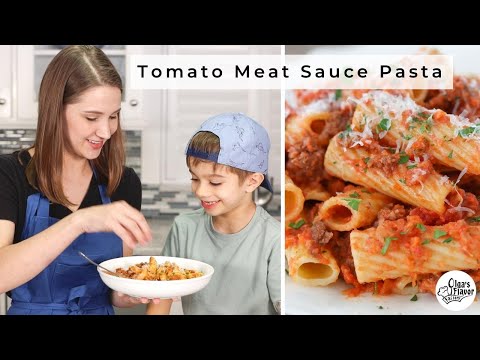 Quick Tomato Meat Sauce Pasta