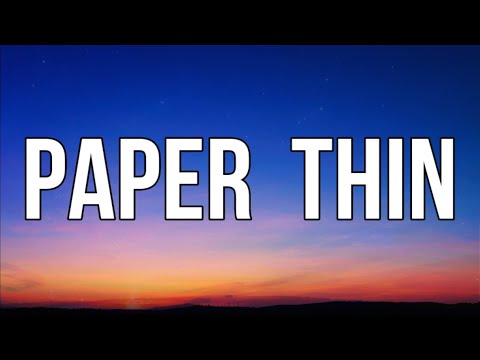 Caroline Alves - Paper Thin (Lyrics)