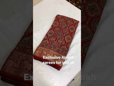 Exclusive Ajrakh sarees