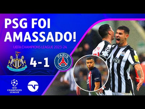 Gols e lances de Newcastle United x PSG
