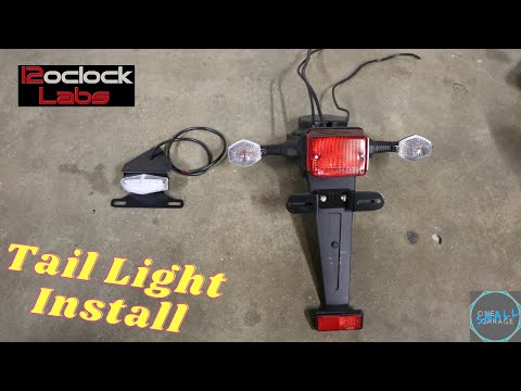 12oclock Labs tail light install on a 2020 Suzuki DRZ400SM