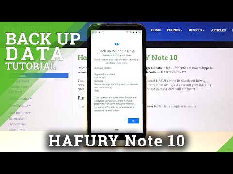 How to Enable Google Backup on HAFURY Note 10 – Add Backup Account