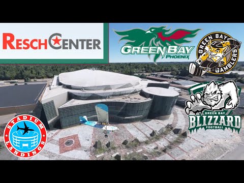Resch Center - Microsoft Flight Simulator STADIUM LANDING!