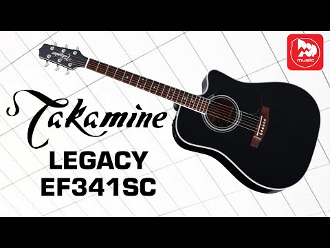 Электроакуcтика Takamine EF341SC (дорогая гитара чёрного цвета)