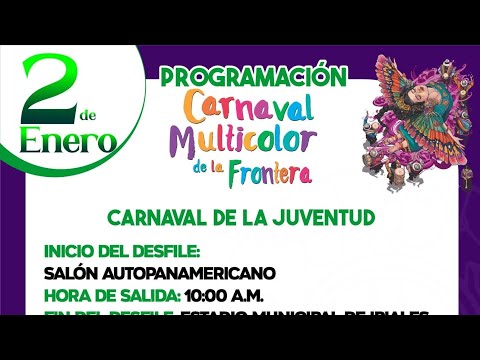 Desfile Carnaval de la Juventud 2 de enero de 2026