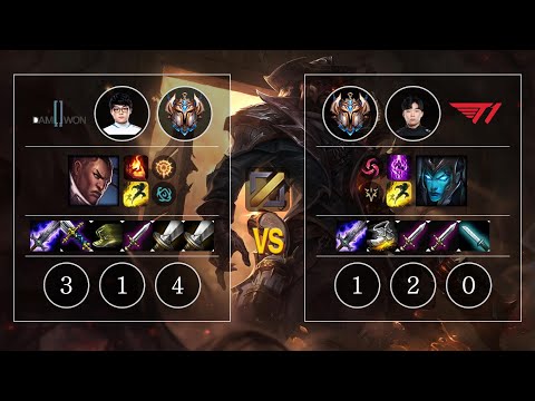 DWG ShowMaker Lucian vs T1 Canna Kalista Mid - KR Patch 10.12