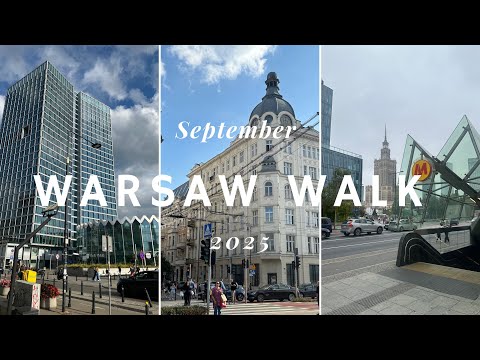 WARSAW DOWNTOWN  WALK 🇵🇱[4K] September 10,2025 #travel #poland #walking #city #travel #life #warsaw 