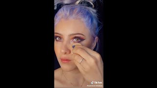 美女はメイク中も色気がある[TikTok]