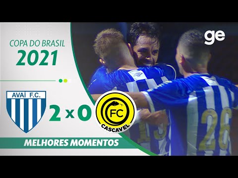 Gols e lances de Avaí x Cascavel