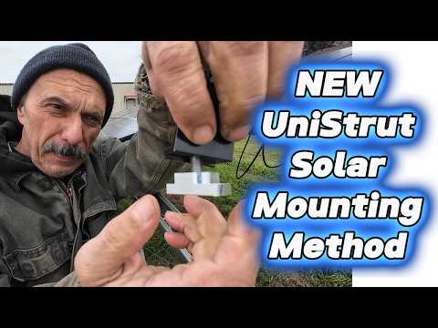 How To Mount Solar Panels On Unistrut DIY New Method!