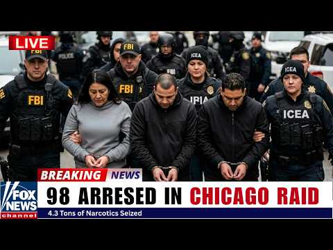 ICE, DEA & FBI Storm Chicago — 4.3 Tons of Narcotics Seized, 98 Suspects Cuffed