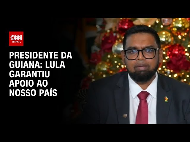 Presidente da Guiana: Lula garantiu apoio ao nosso país | CNN PRIME TIME