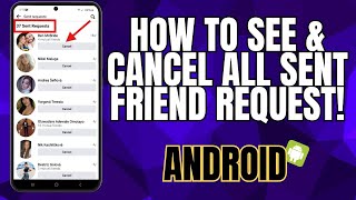 How to See and Cancel All Sent Friend Request on Facebook App (2024)