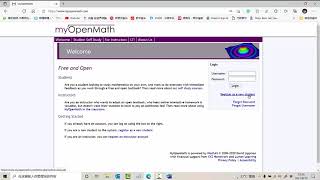 MyOpenMath Student Registration Instruction.