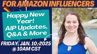 Happy New Year! Let's Set Goals + Amazon Influencer News, Updates & Live Q&A with Kathleen