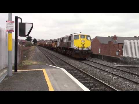 IE 071 Class locos 073 & 079 - PWD HOBs & CWR Trains - Drumcondra 21/3/16