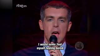Pet Shop Boys - Being Boring LIVE HD (with lyrics) 1990
