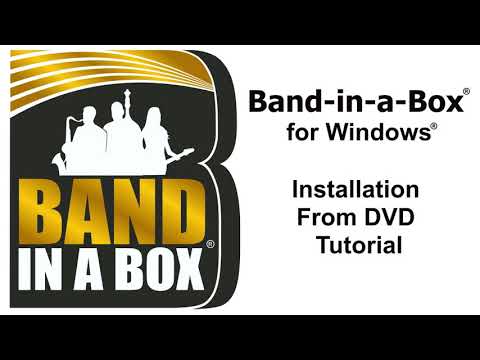 Band-in-a-Box® for Windows® - Installation From DVD Tutorial