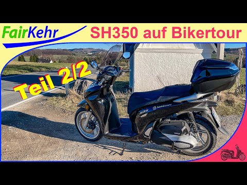 Honda SH 350i auf Tour mit einer Yamaha MT09 - Geht das? (2/2)