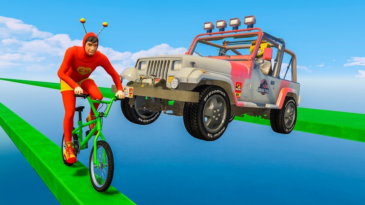 CORRE O TE ATROPELLO EN BICI! QUIÉN SOY? - GTA 5 ONLINE