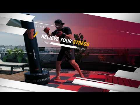 Free standing bag Fighter 3in1 in action