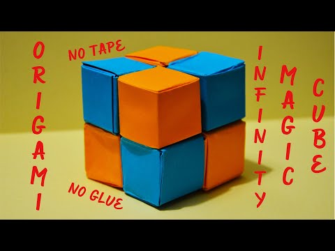 Origami Infinity Magic Cube | How to make Infinity Cube with Paper | No Glue | No Tape