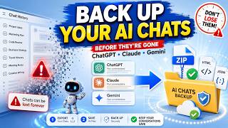 How to Export & Backup Your ChatGPT, Claude & Gemini Chat History (Complete Guide)