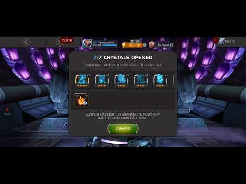 Crystal Opening 3x 6 star . 5x 5star and featured 5 star