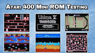 The Atari 400 Mini Best Arcade ROM testing