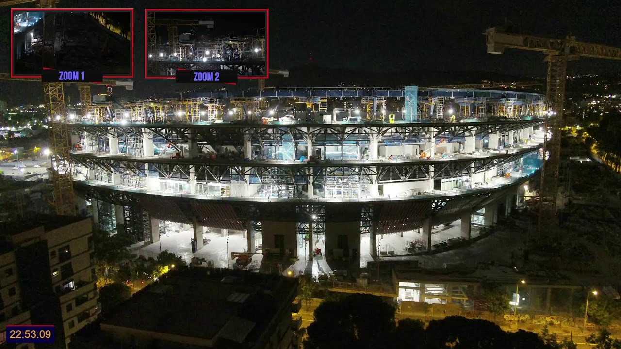 Live webcam view of Camp Nou Construction Live