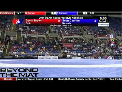 Cadet Freestyle 98 - Sean Cannon (NV) vs. Devin Brown (OH)