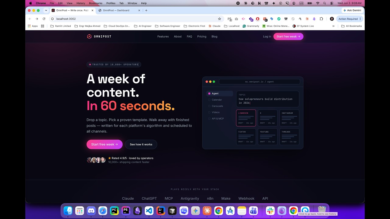 OmniPost AI: A Week of Content in 60 Seconds (First Look)