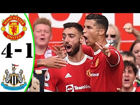 Manchester United vs Newcastle united 4-1 Ronaldo Brace 🔥🔥All goals and extended highlights