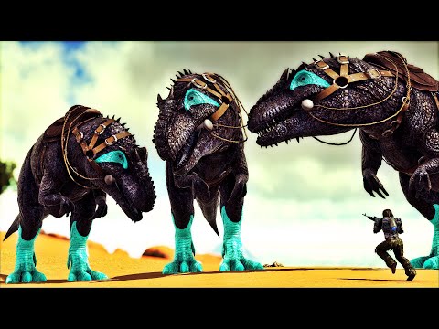 I've tamed a Giganotosaurus Glacial Trio! Will they destroy the Hierophant? ARK DINOSAURS EVOLVED