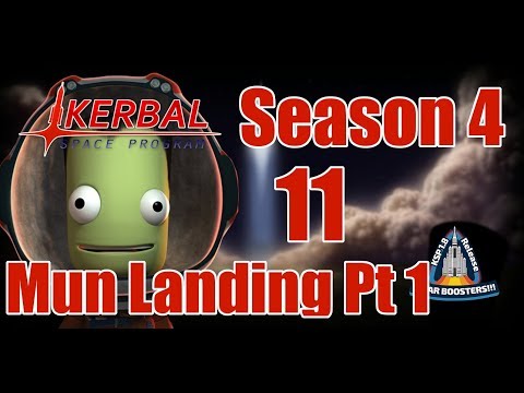 Mun Landing Part 1 [10] Kerbal Space Program Career 1.8 Modded