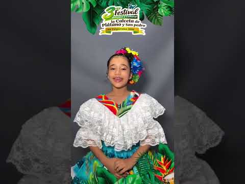 👑 Salomé Gutiérrez Núñez, candidata al Reinado Infantil del Festival de la Calceta de Plátano y San