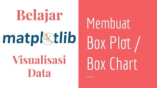 Matplotlib 10 | Belajar Box Plot | Box Chart | Belajar Matplotlib Dasar | Belajar Visualisasi Data