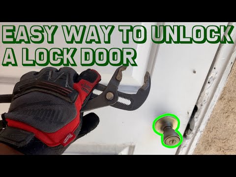 AN EASY WAY TO UNLOCK A LOCKED DOOR | EASY | HANDYMAN