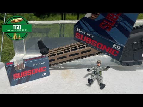300 Blackout Hornady Subsonic 190gr | Clear Ballistics Gel Test | 10.5” Barrel