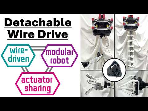 Detachable Wire Drive: Reconfigurable Robot Architecture with Shared Actuators