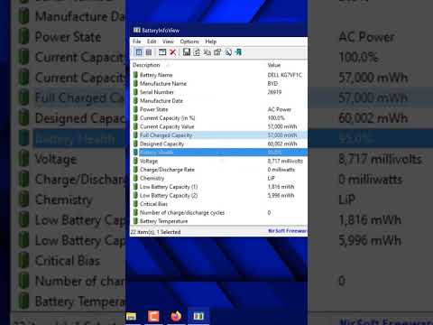 How To Check BATTERY HEALTH on PC 🔋#shorts
