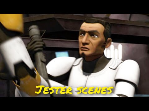 All clone trooper Jester scenes - The Clone Wars