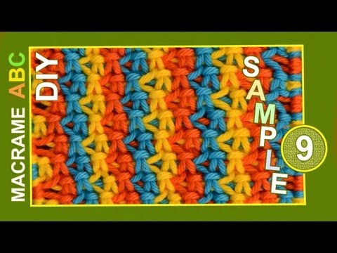 Macrame ABC pattern sample 17