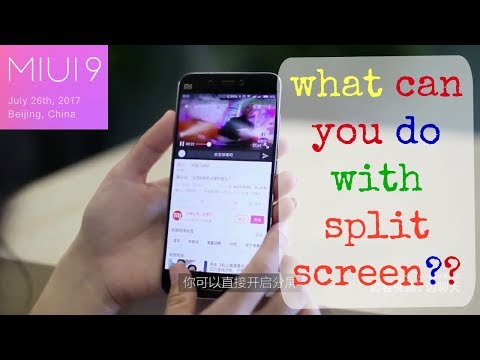 miui 9 split-screen